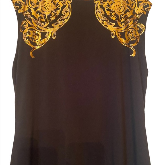 Fashion Nova Lusting Over You Baroque Black and Gold Party Dress - Picture 7 of 16